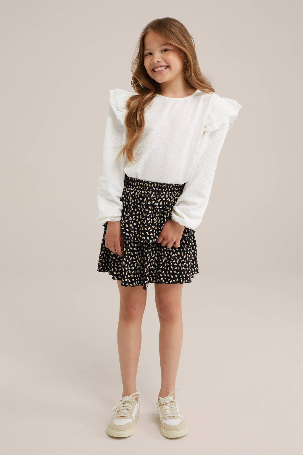 WE Fashion longsleeve blanc