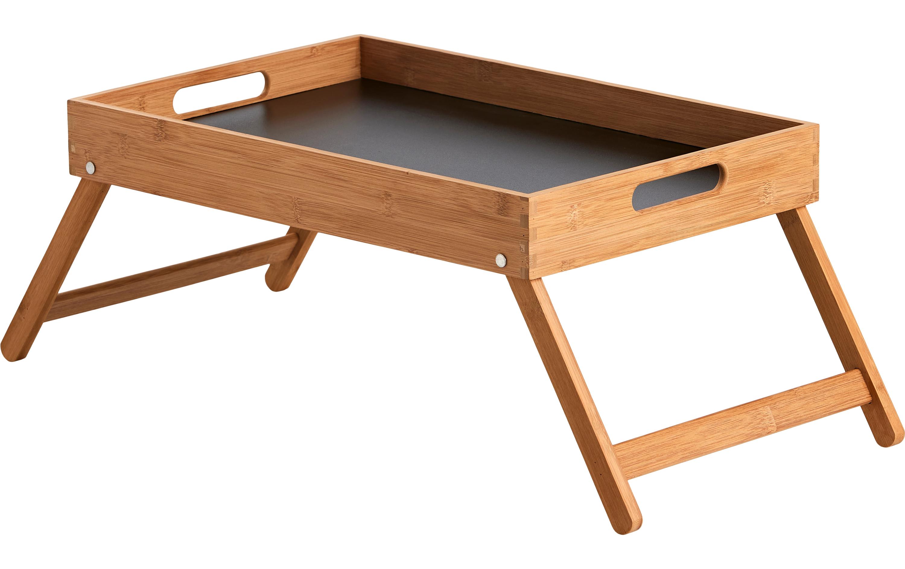 Serviertablett 32 x 48 x 6 cm, BraunKlappbarer Betttablett