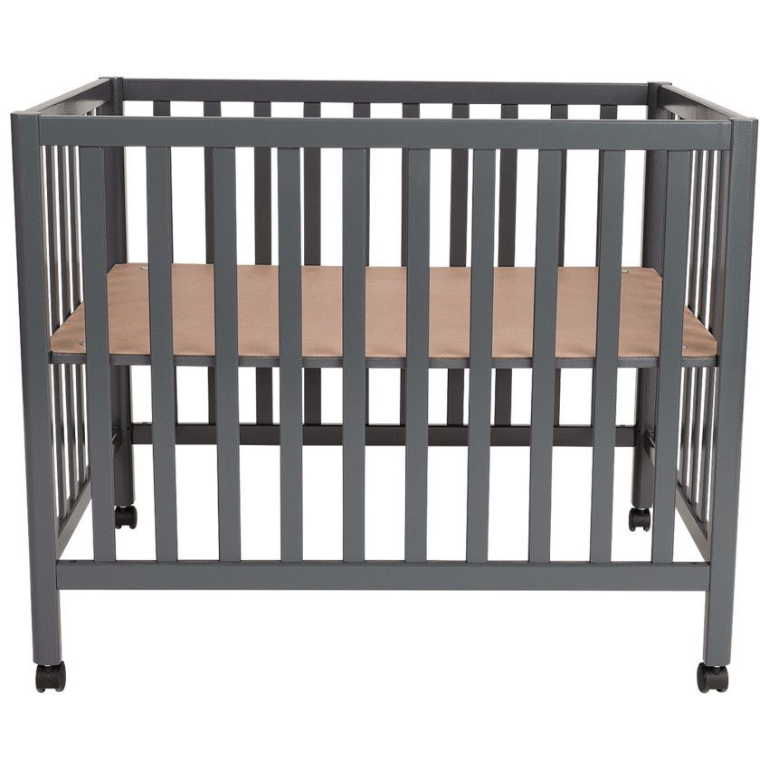 Parc en bois Tommy - Anthracite - Ecru
