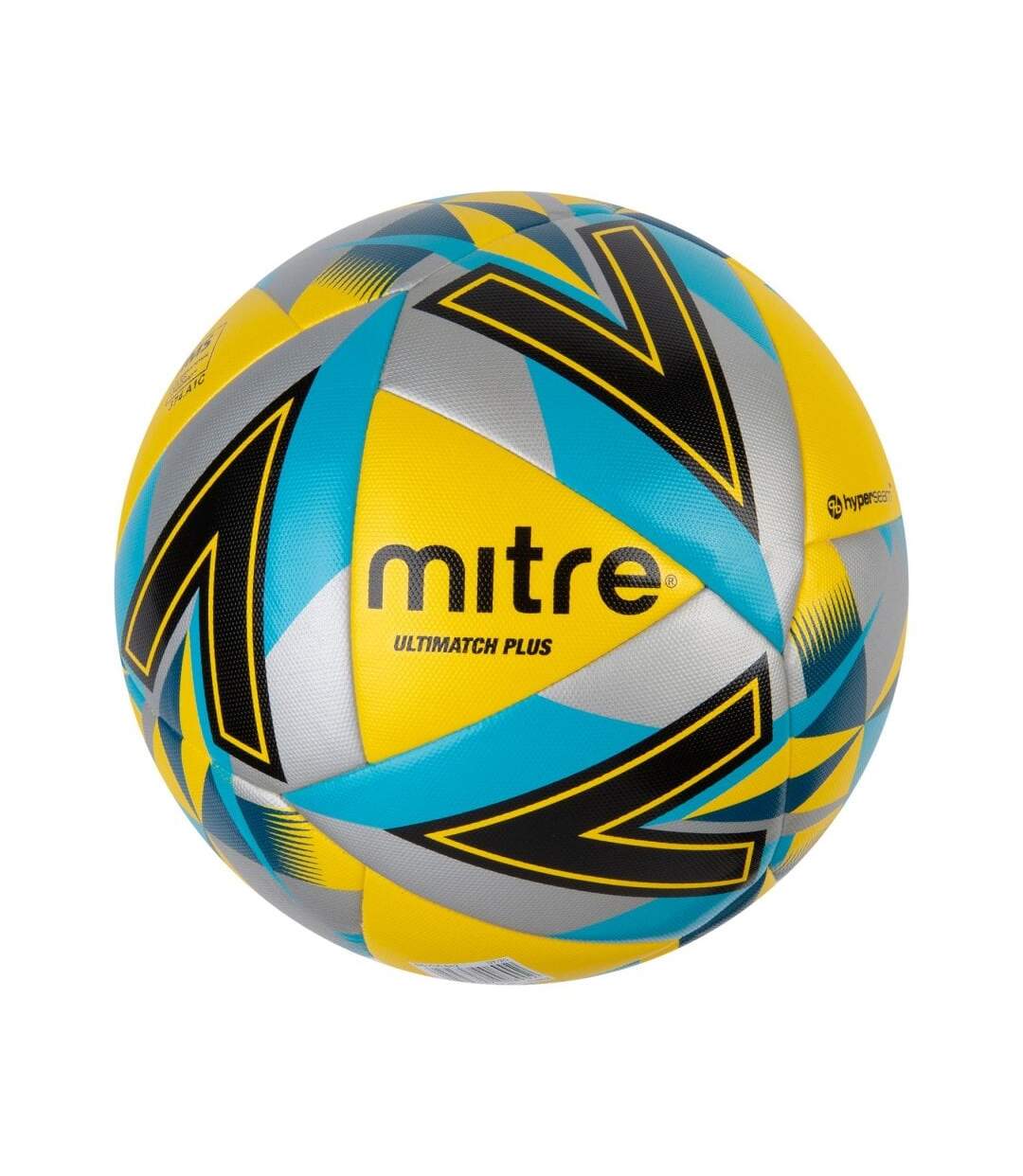 Mitre - Ballon de foot ULTIMATCH MAX (Jaune / Noir / Bleu) (Taille 3) - UTCS190