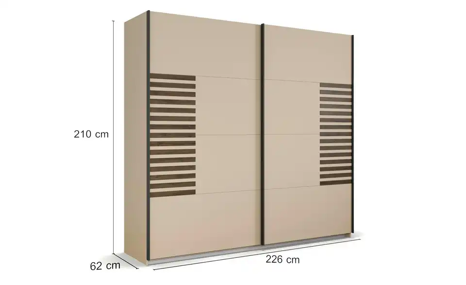Schwebetürenschrank Barea 226 cm