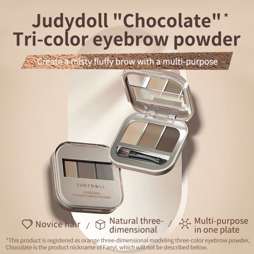Judydoll - 3 Shade Eyebrow Powder - 2 kleuren (2-3)
