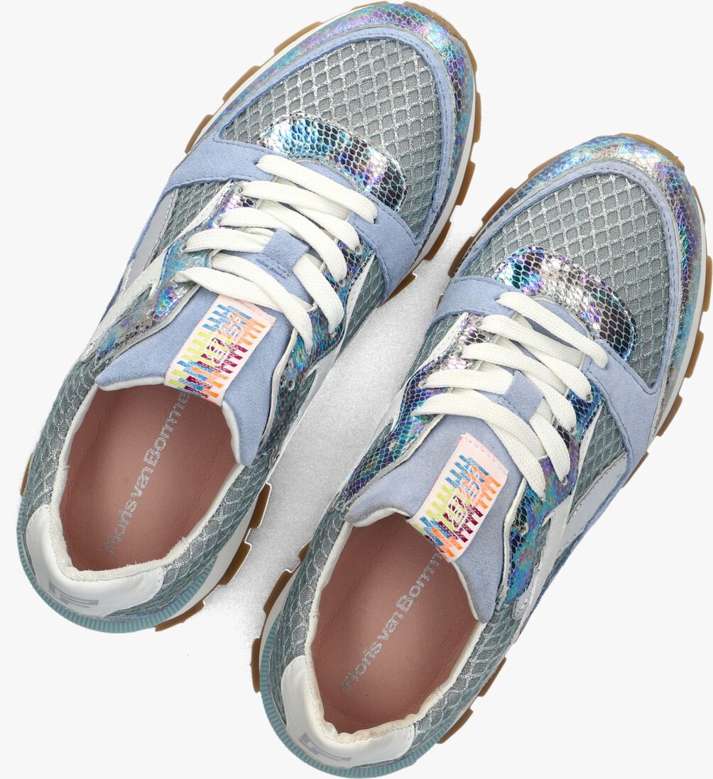 blauwe floris van bommel lage sneakers sfw-10157 blokki