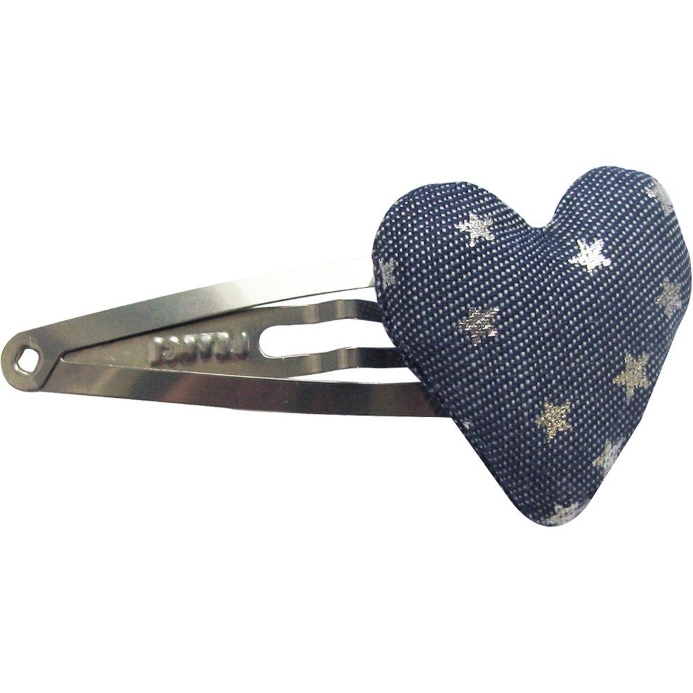 Barrette Clic-Clac Cœur Etoile Argent Jean