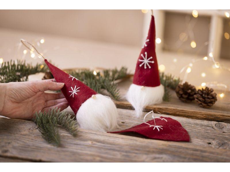 Creativ Company Bastelset Weihnachtensbaumschmuck Wichtel Individuell gestaltete Deko für den Weihnachtsbaum
