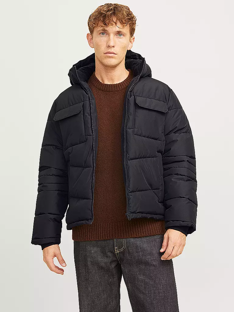 JACK & JONES Steppjacke JJBUILD schwarz