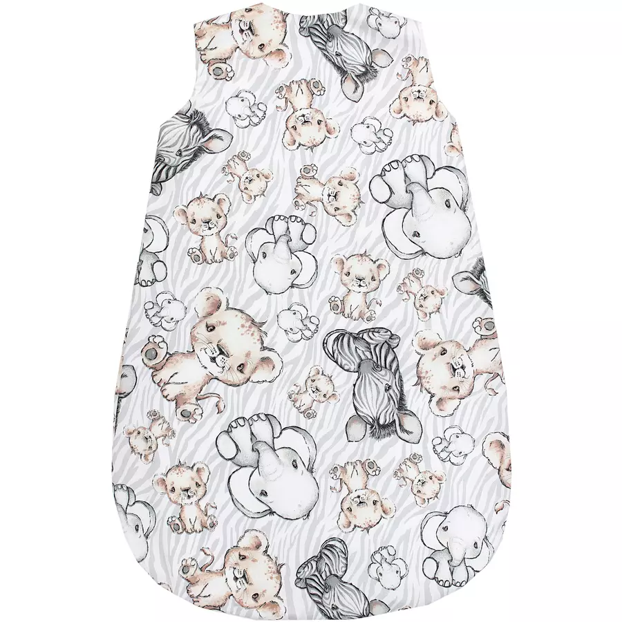 TupTam Baby Sommer Schlafsack Ärmellos Unwattiert graubeige