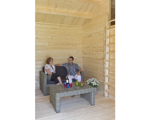 Outdoor Life Colorado tuinhuis met vloer en dakshingles, 675 x 490 cm, naturel