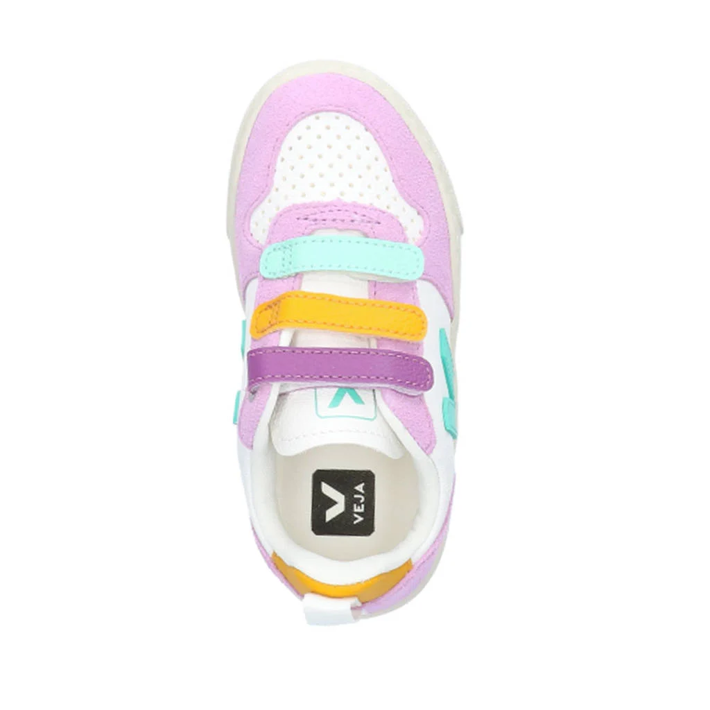 Veja Small V-10leren sneakers lila multi