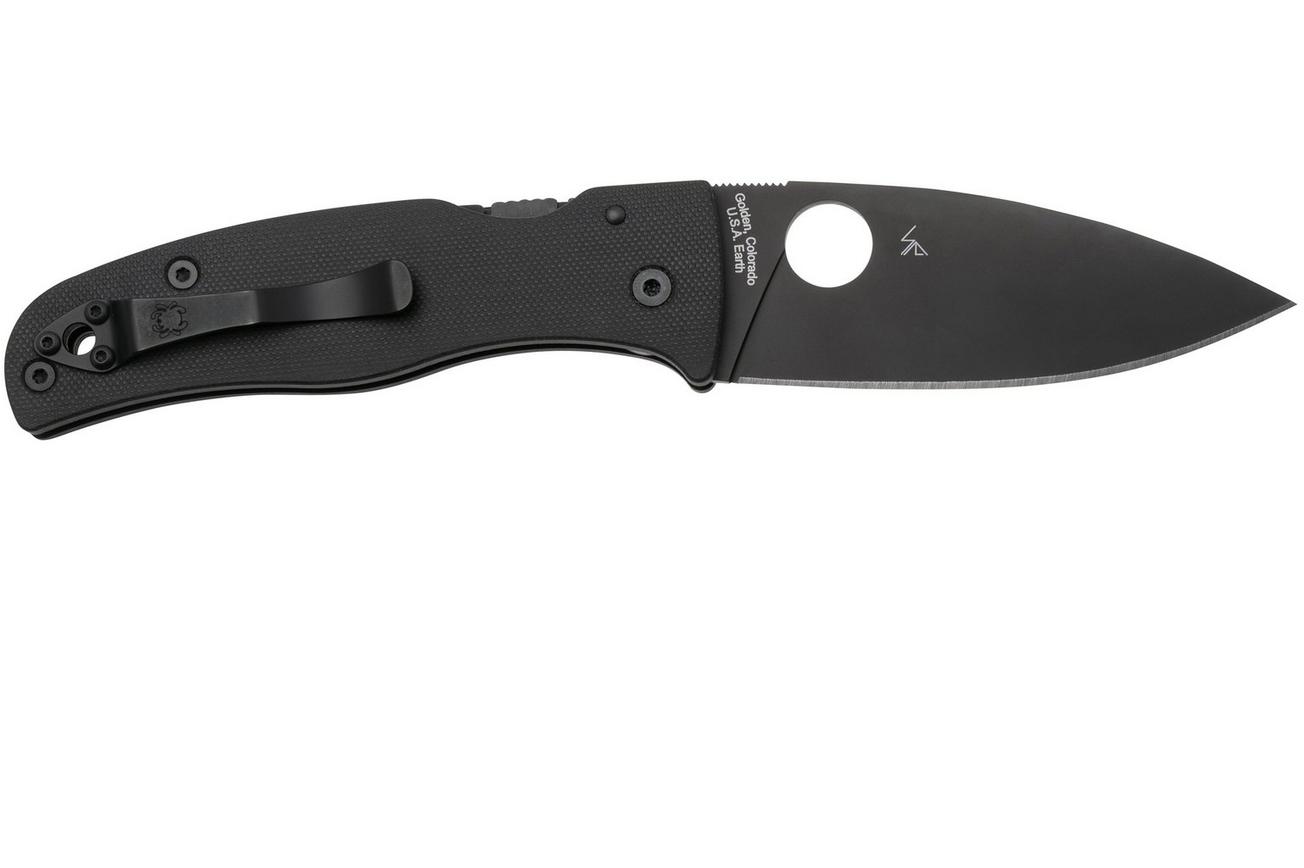 Spyderco Bodacious C263GPBK, DLC CPM S30V, Black G10 zakmes, Sal Glesser design