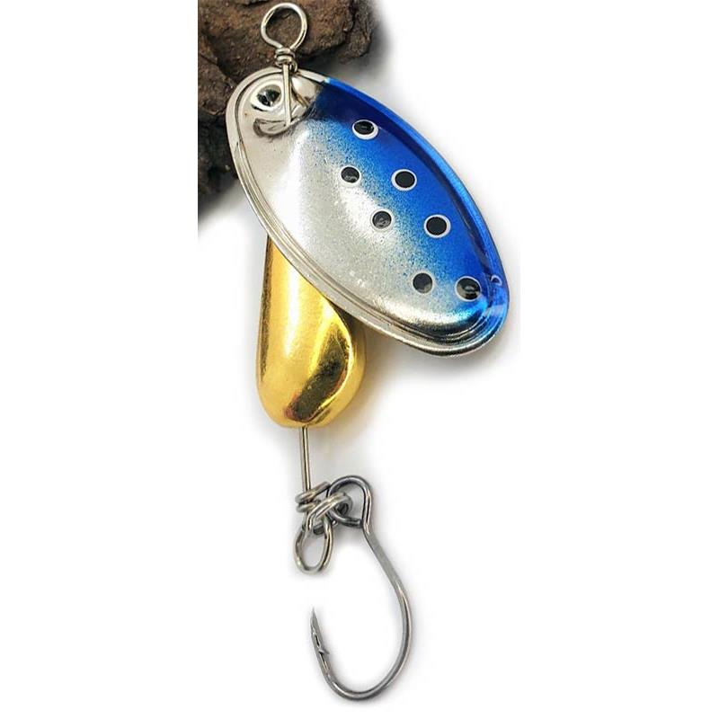 Cuiller Tournante Pyrénées Leurres & Co Blackbird - Argent Bleu