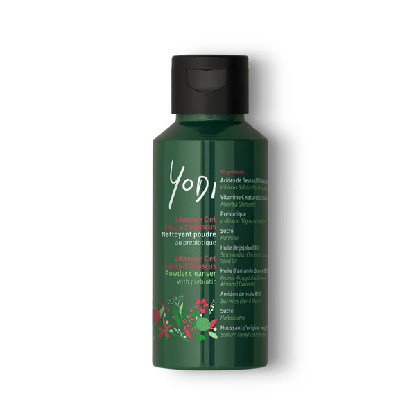 Yodi Nettoyant Poudre - Vitamine C Fleur d'Hibiscus & Prébiotique 30 g