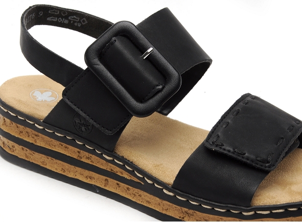 Rieker nu pieds plats femme 62950 noir