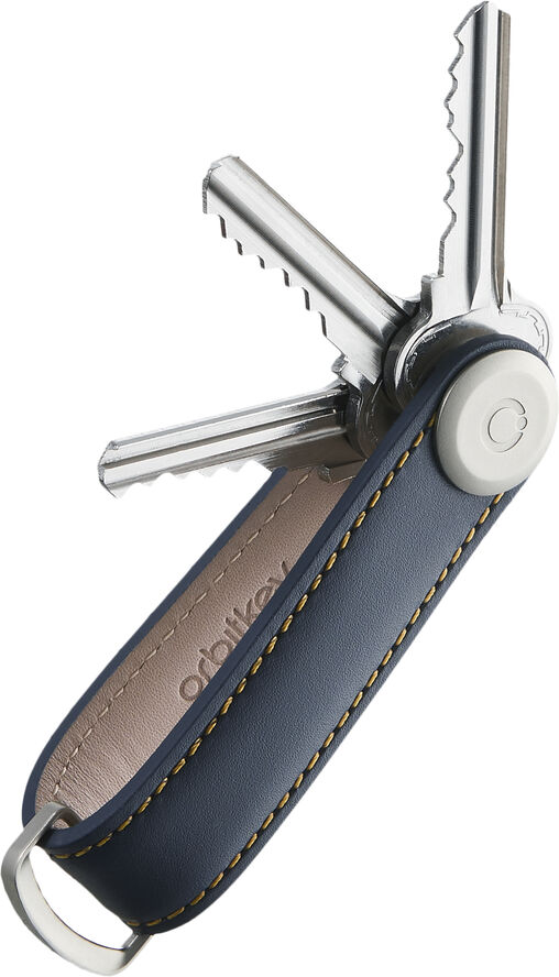 Orbitkey Orbitkey 2. 0 Leather Navy/Tan Blå