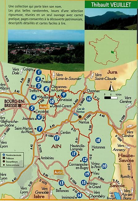CHAMINA - AIN REVERMONT ET DU BUGEY 20 BALADES