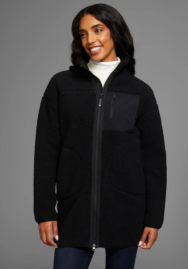 Polarino Fleecejacke Teddy Fleece Jacke, Oversize