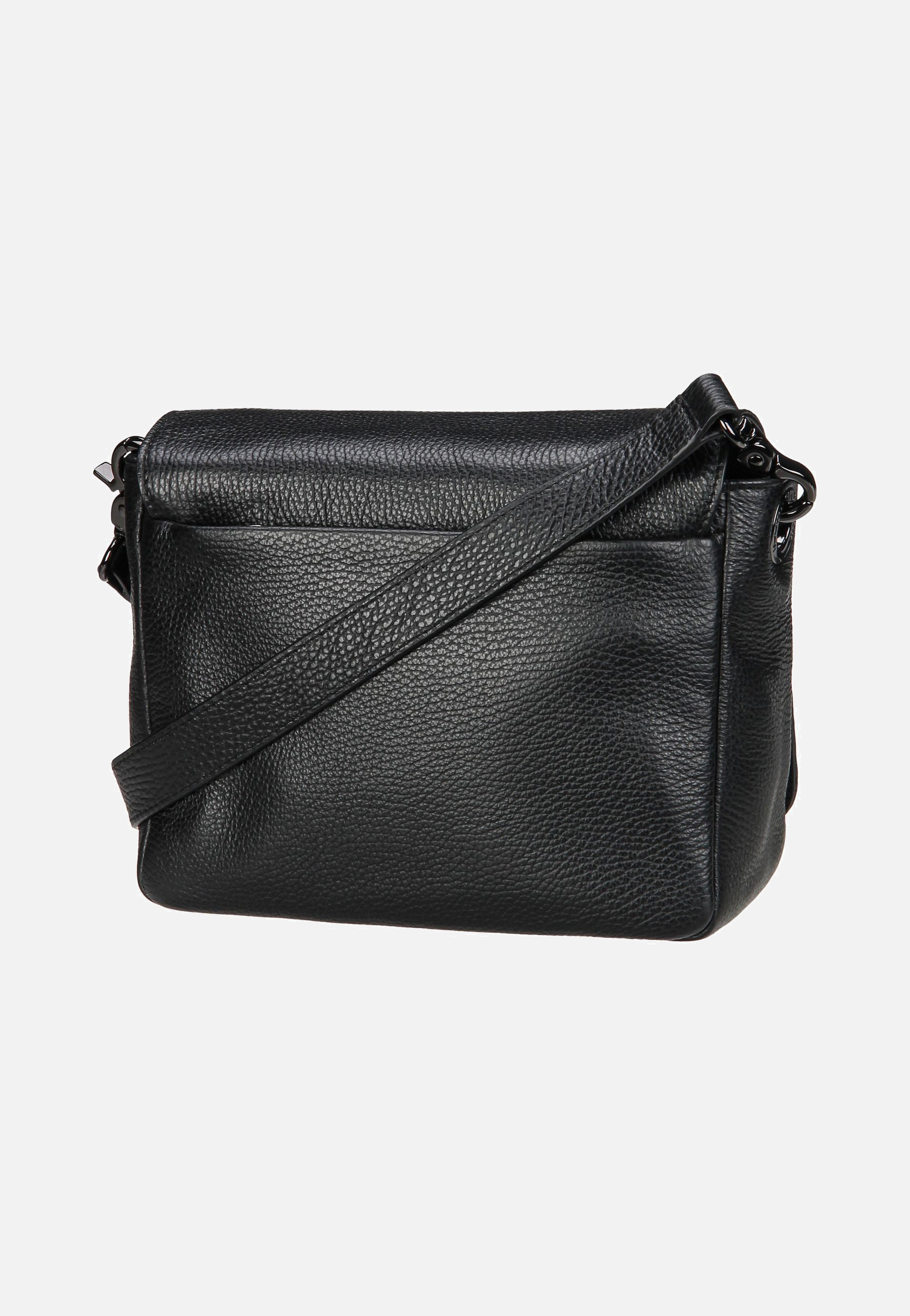 Mellow Leather Hunting Bag FZT69 Nero - Crossbody Bag