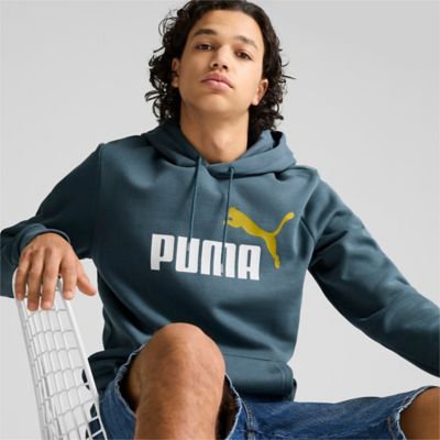PumaESS+ 2 Col Big Logo Hoodie FL - grau