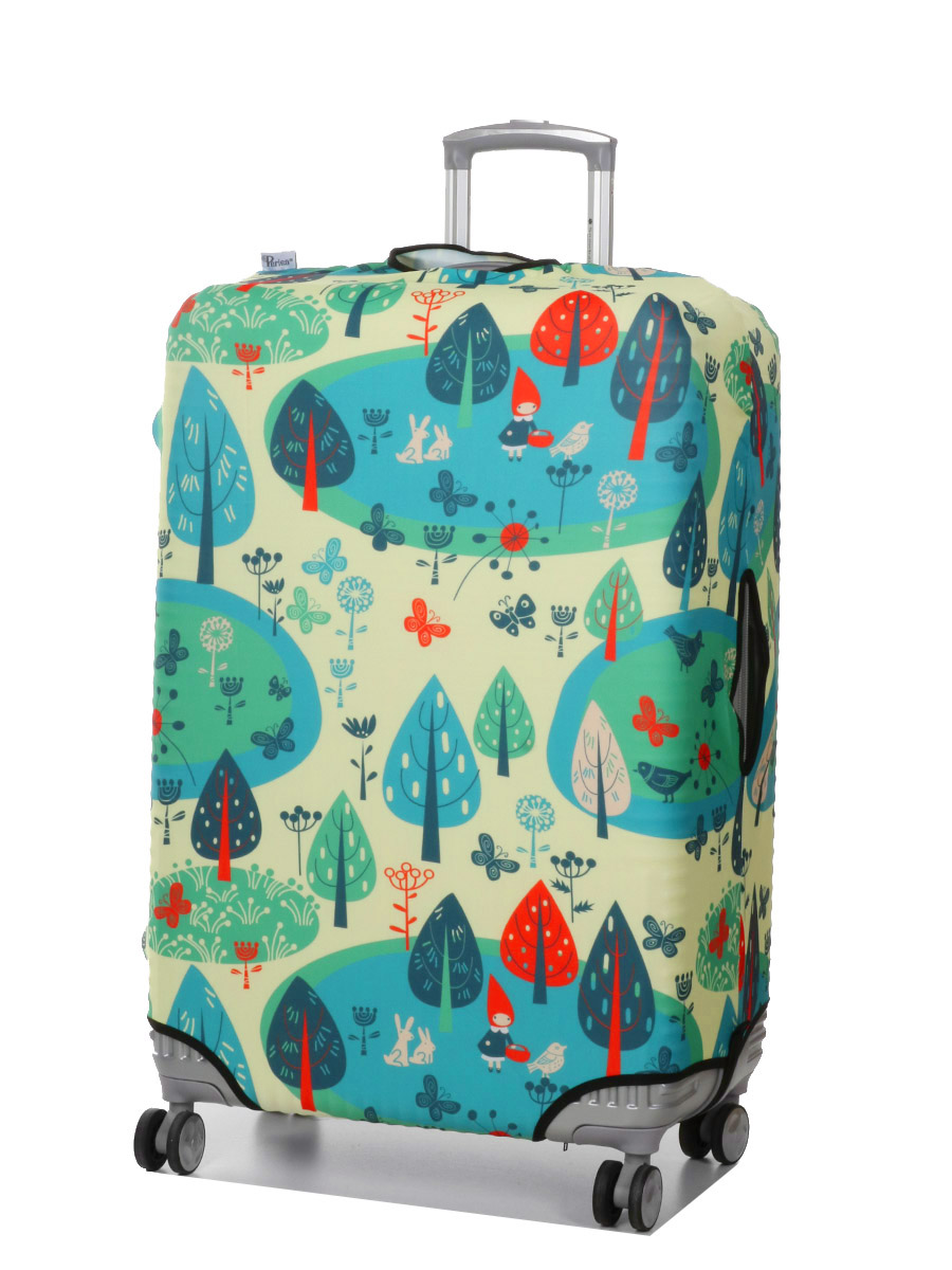 Housse de valise Periea Yellow and Blue Woodland L