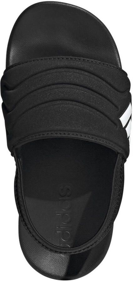 Adidas Sportswear Adilette Estrap 2.0 badslippers met hielbandje zwart