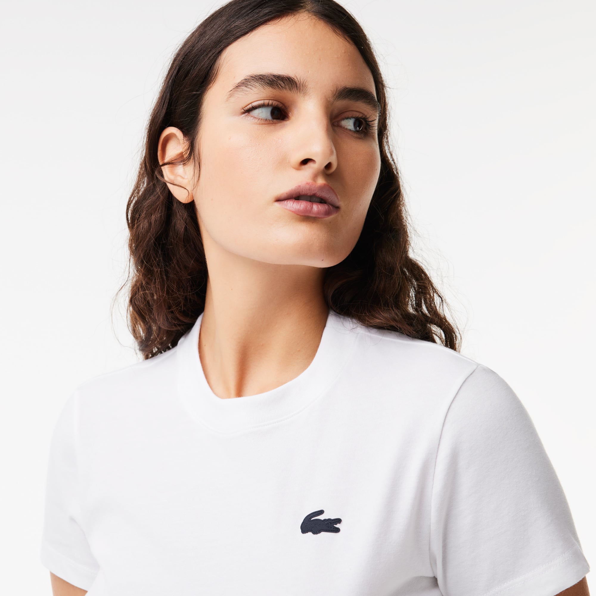 T-shirt jersey technique de coton biologique ultra-dry T-Shirts - Blanc - Lacoste - Femme