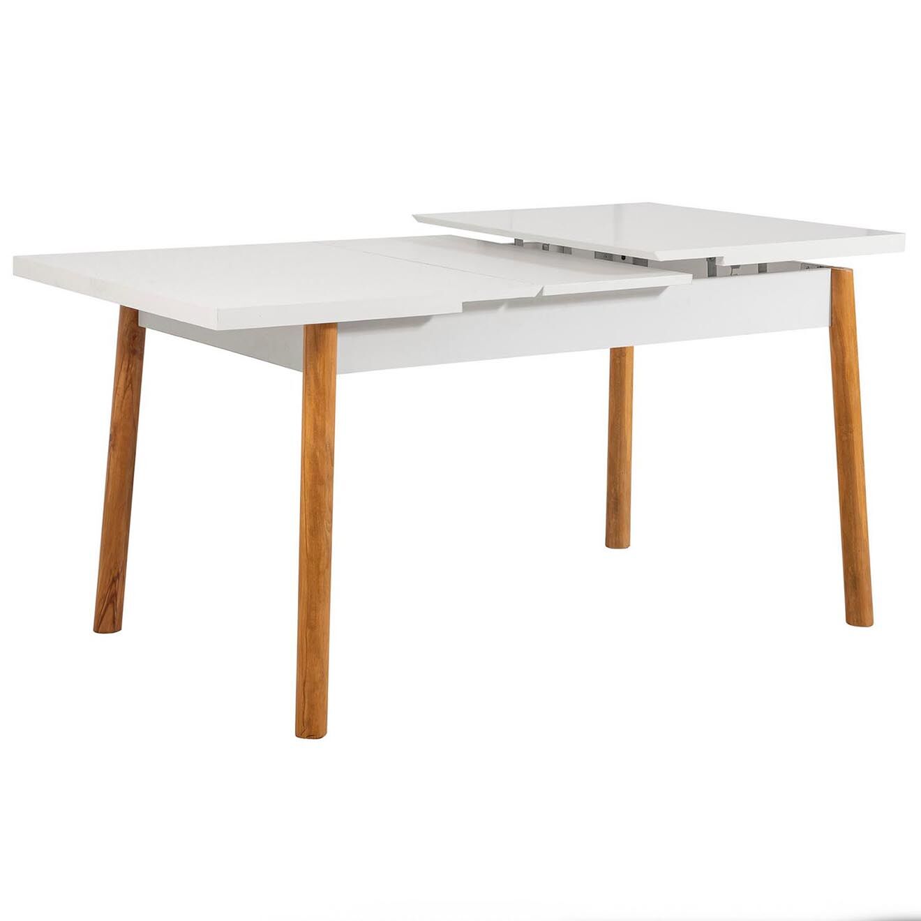 Homitis Ensemble Table + 4 Chaises Santiago 0900 beige/blanc/gris