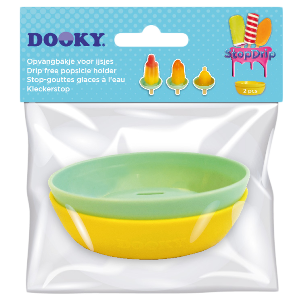 Dooky Stop Drip Geel-Mint 2 stuks