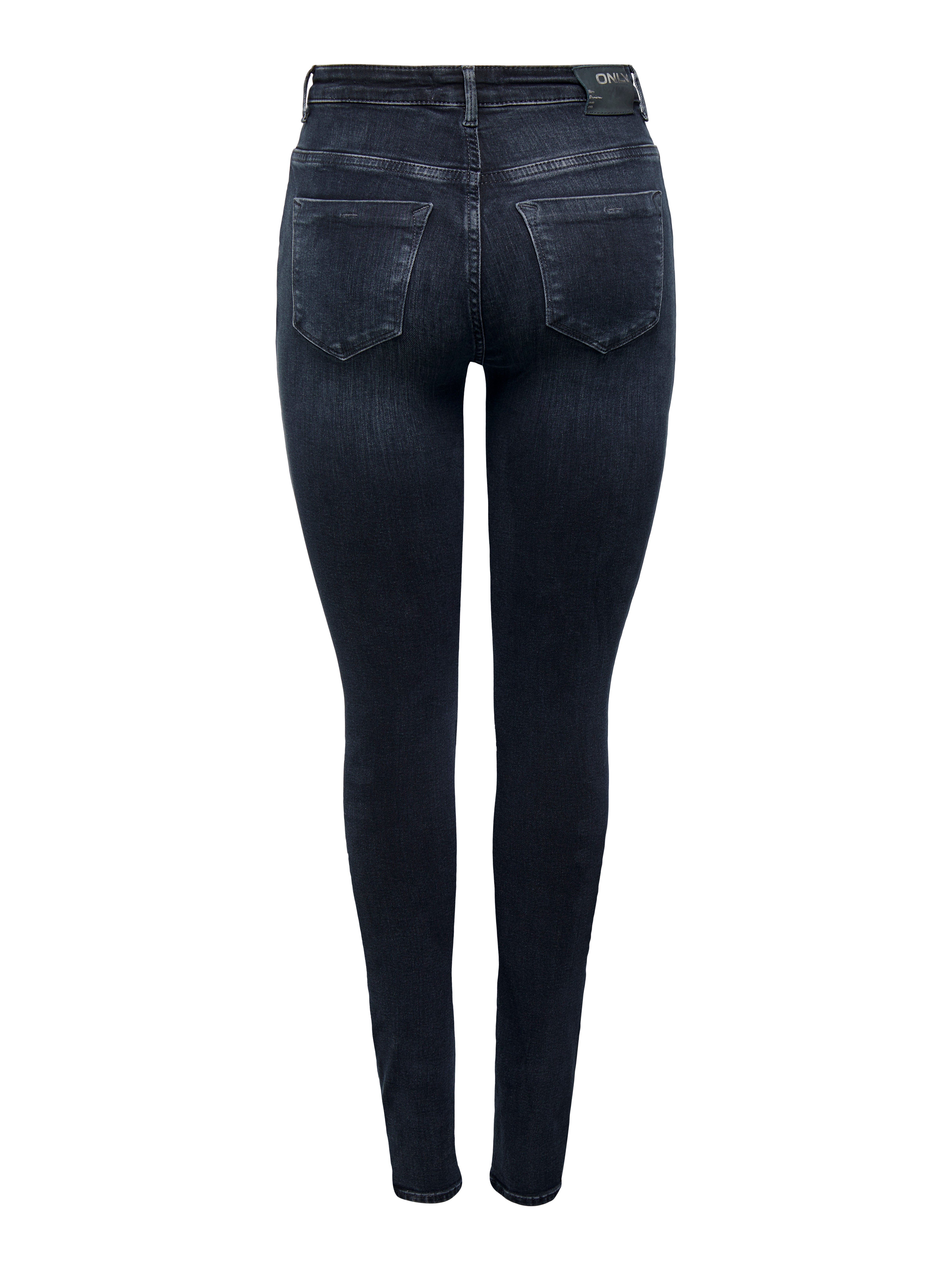 ONLFOREVER Hohe Taille Skinny Fit Jeans Blue Black Denim