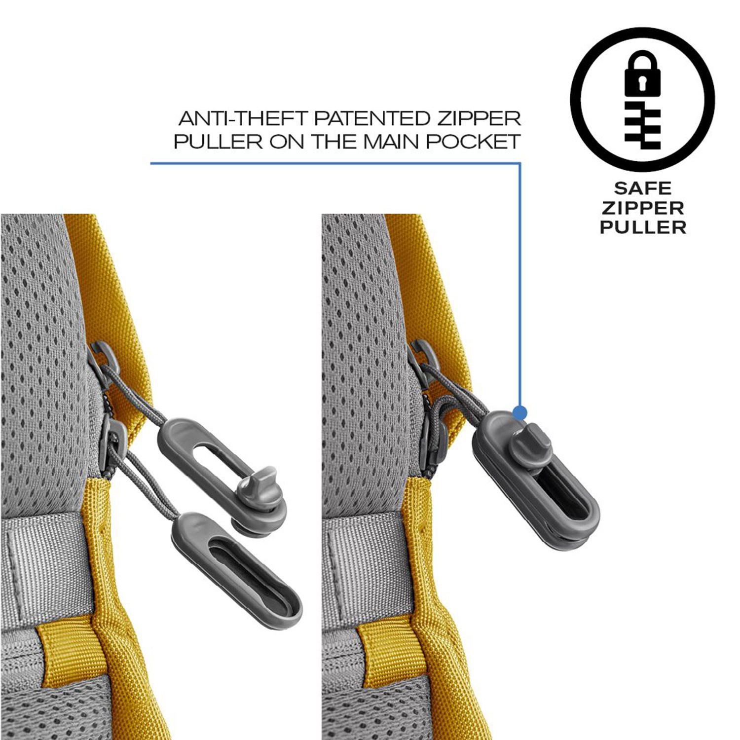 XD Design Bobby Soft Anti-Diefstal Rugzak yellow