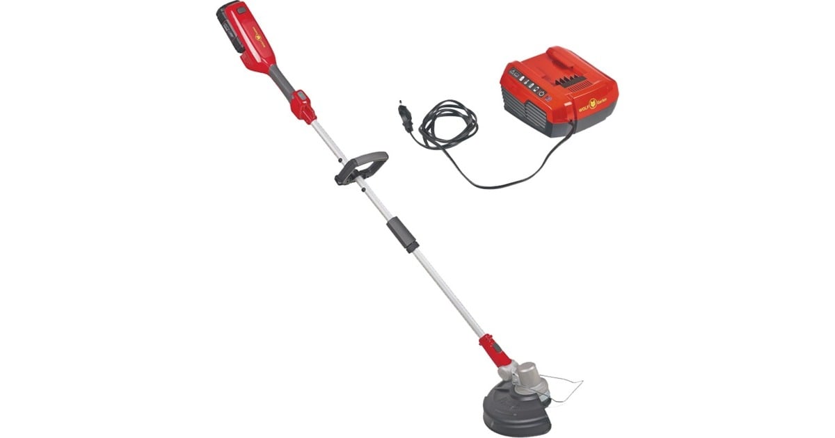 WOLF-GartenAccu grastrimmer LYCOS 40/300 T 30CM SE  (Rood/grijs, Accu inbegrepen)