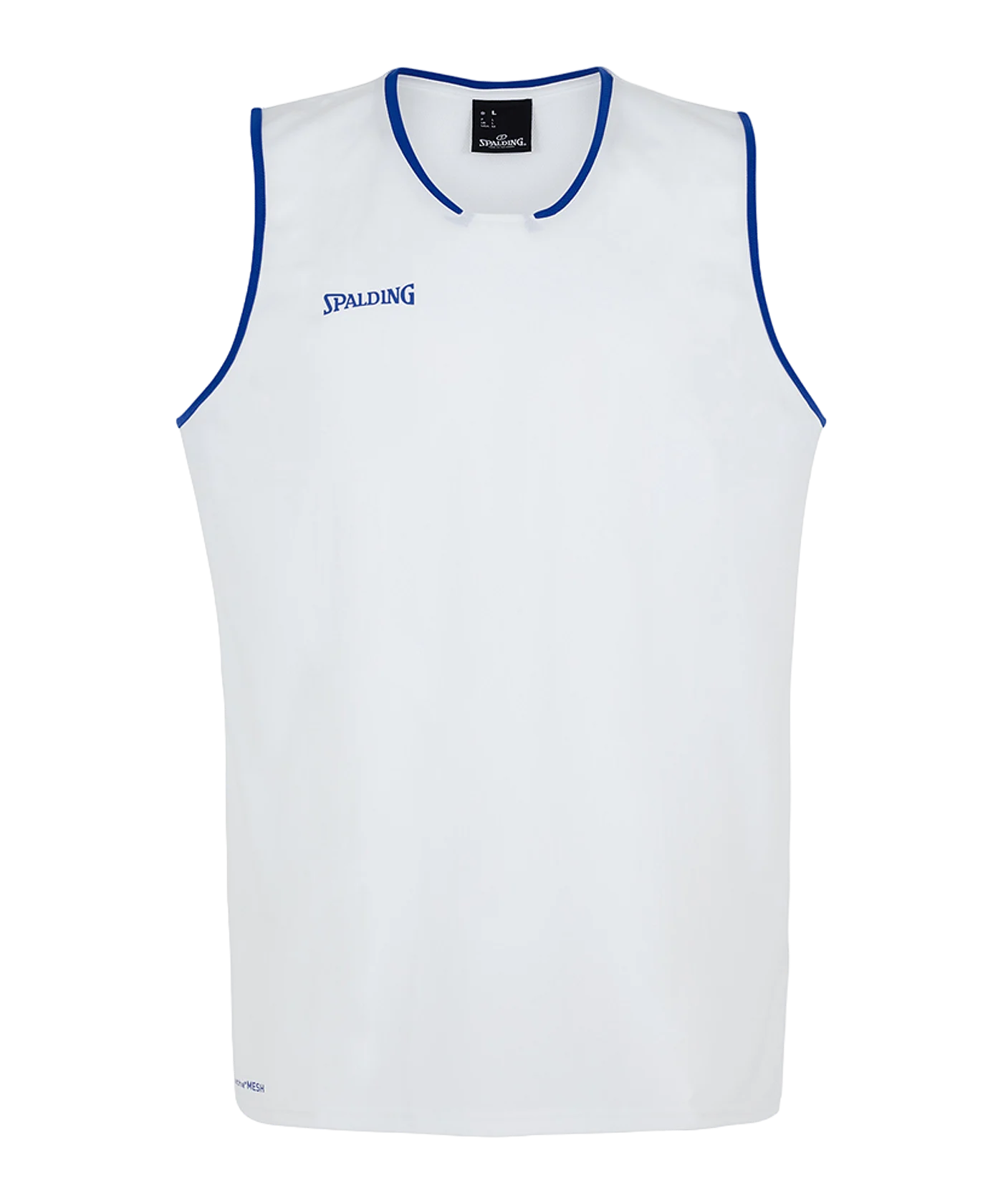 Spalding Move Tank Top Weiss Blau F04