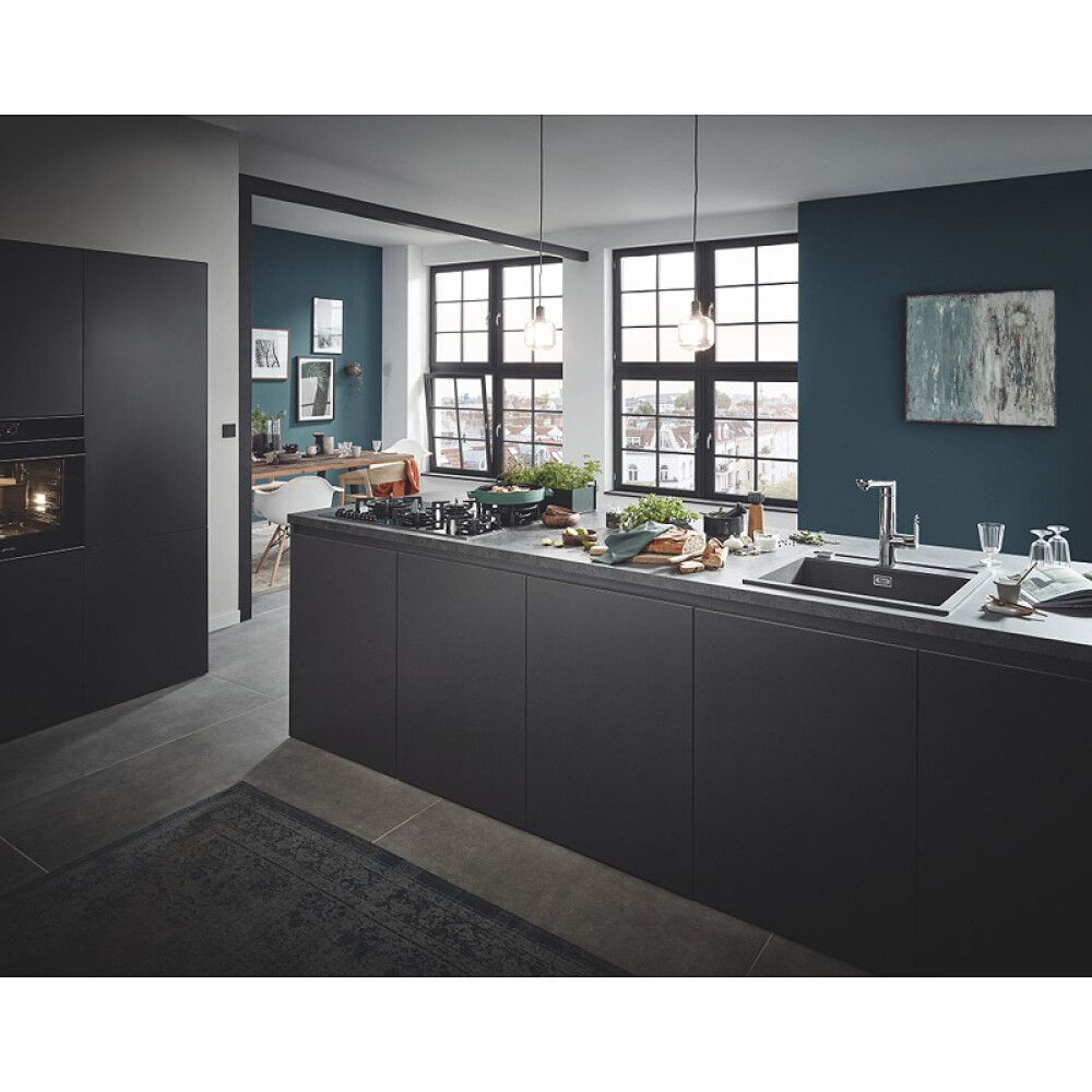 OPPVASKKUM GROHE K700 KOMPOSIT 56X51CM GRANITSVART