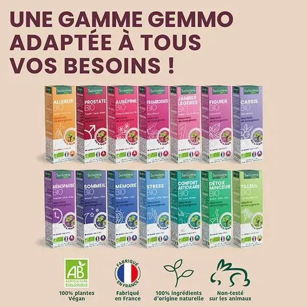 Santarome Orgânico - Broto de Framboesa Orgânico - Gemoterapia - Frasco de 30ml
