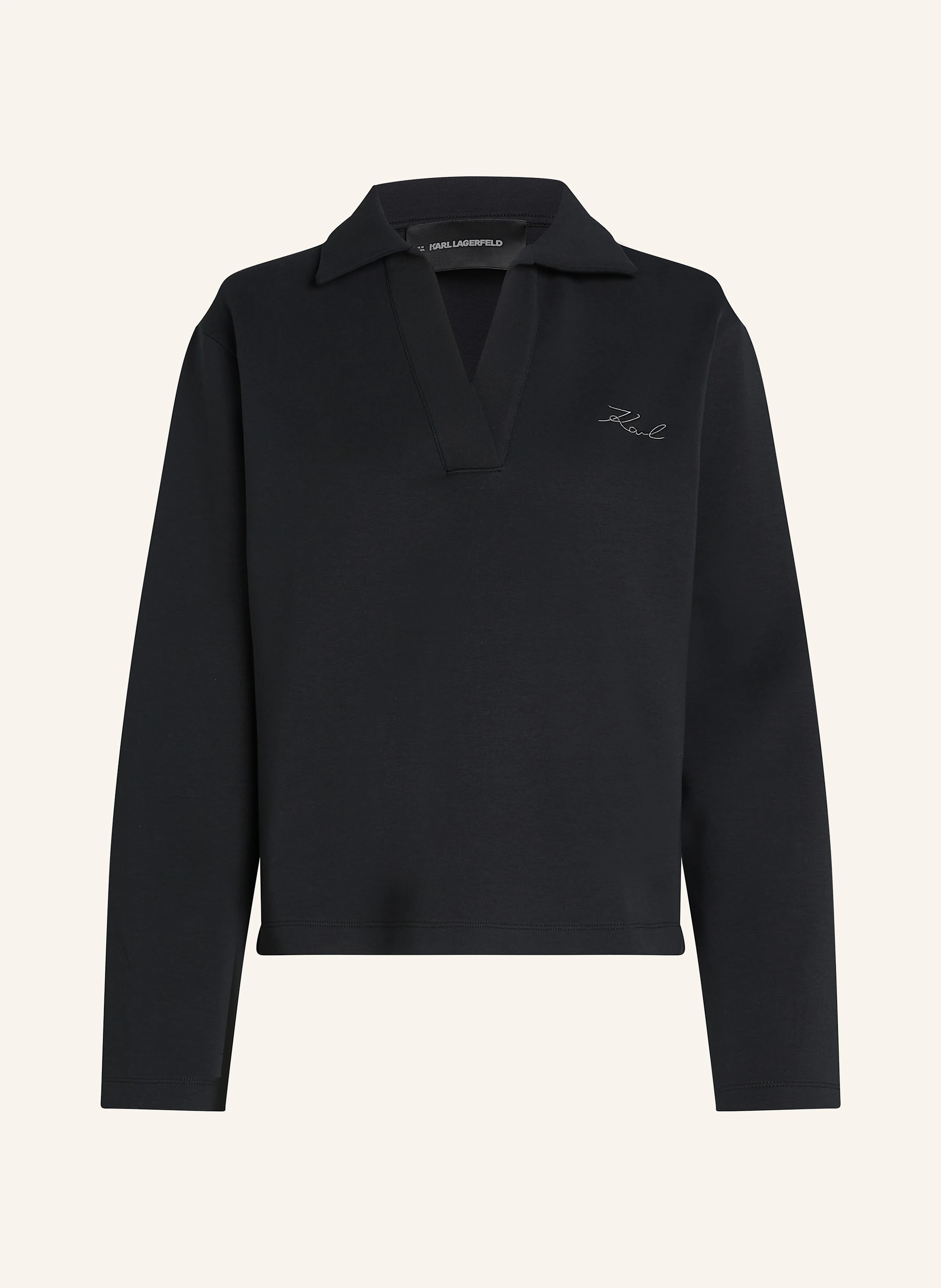 KARL LAGERFELD SWEATSHIRT MIT V-AUSSCHNITT