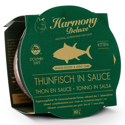 Harmony Cat Deluxe Cup Kitten Thunfisch in Sauce Immun-Boost & Care
