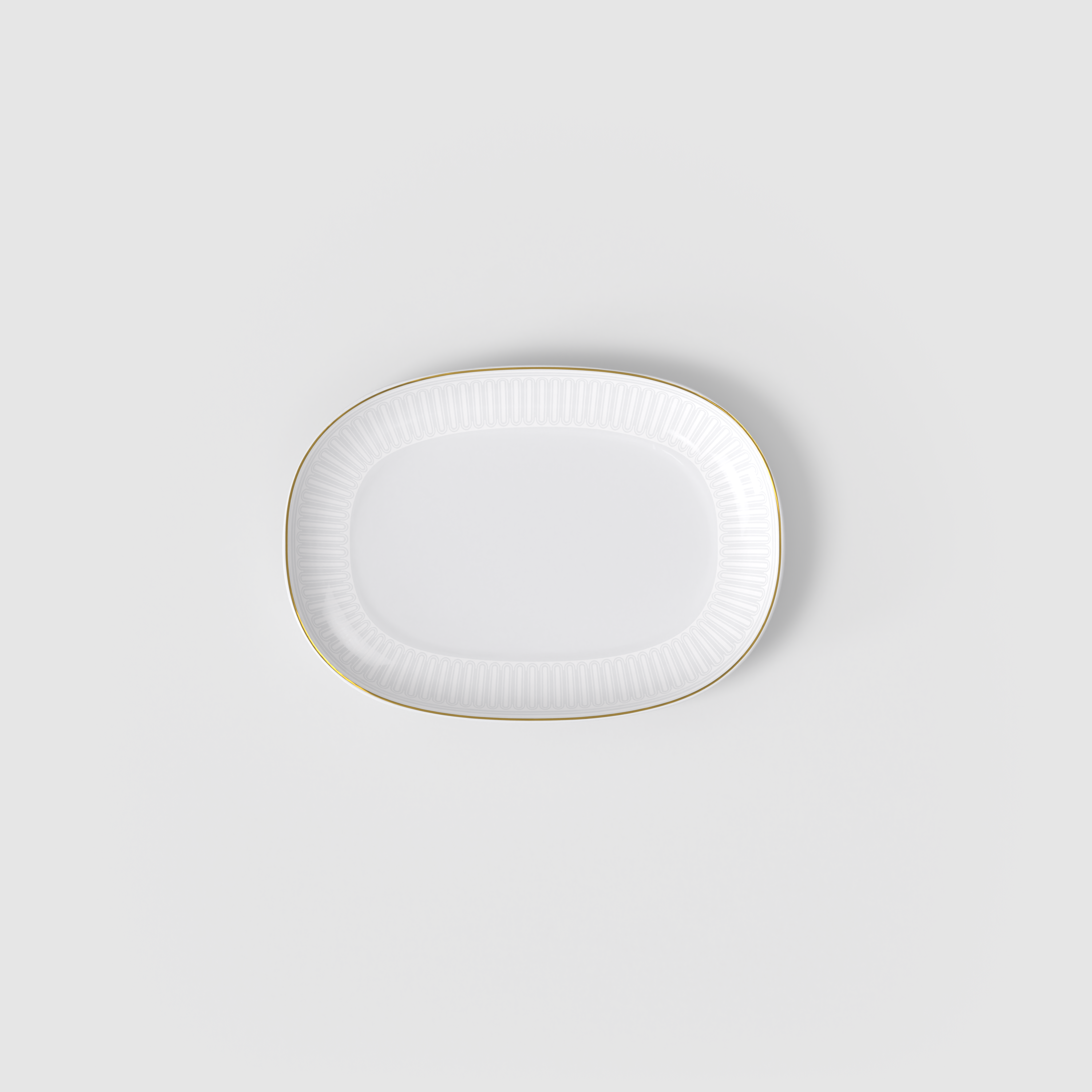 Chateau Septfontaines Gravy boat saucer White, Premium Bone Porcelain