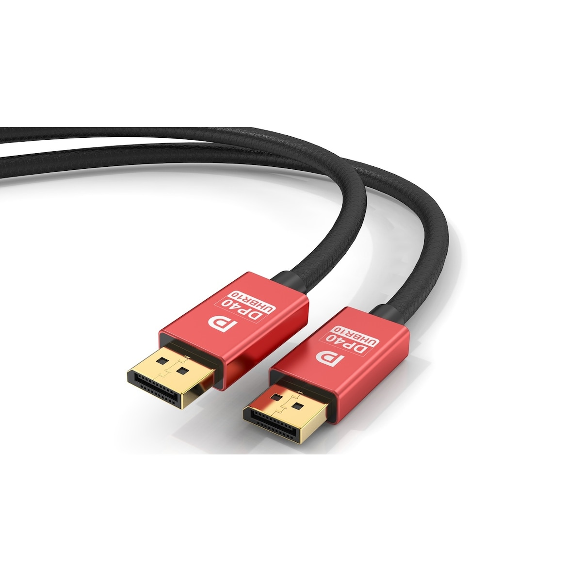 NÖRDIC 5m nylonflettet Displayport 2.1-kabel DP40 UHBR10 40Gbps 8K30Hz 4K144Hz