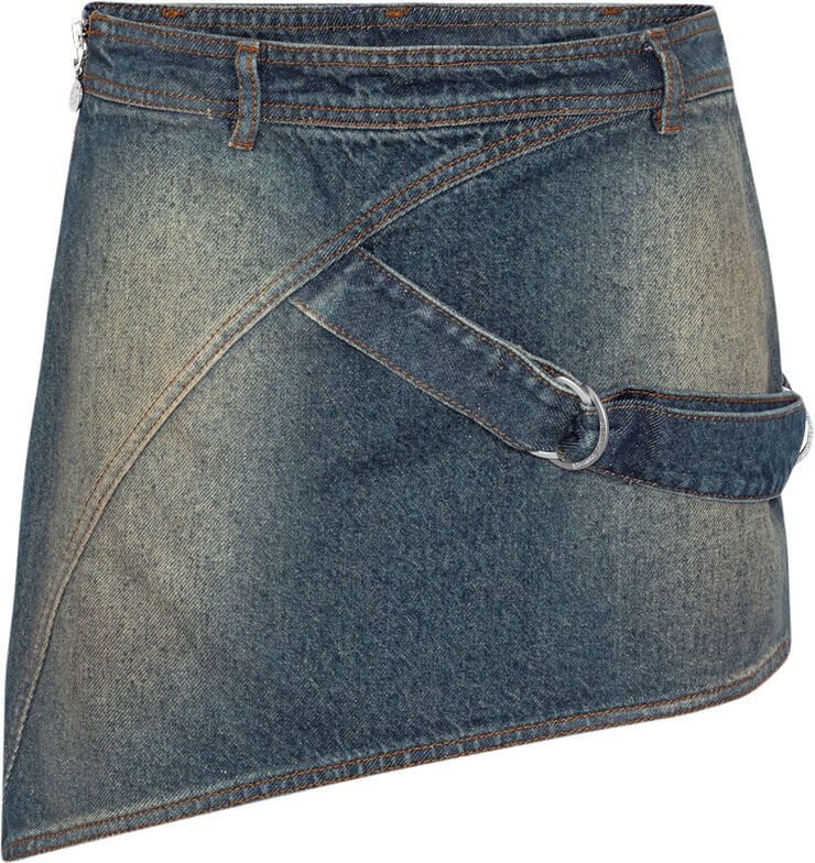 Cannari Concept Mini Skirt With D-Ring Peridot blue