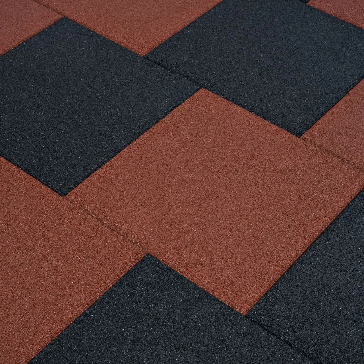 vidaXL Carreaux de protection antichoc - Noir
