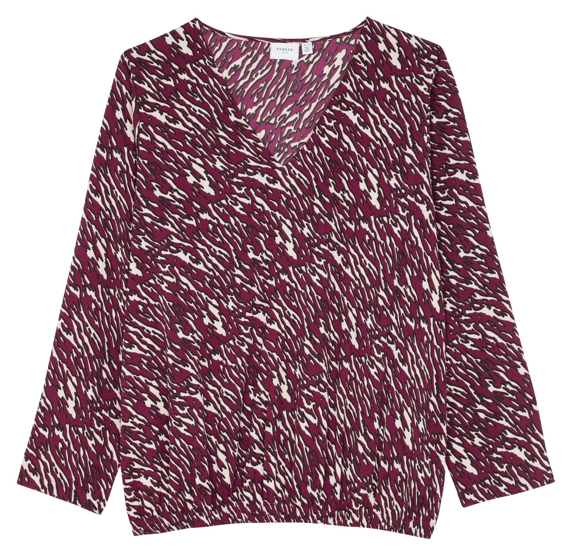 MOOJ - Blouse droite imprimée | Violet