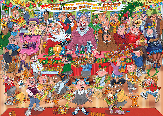 Wasgij Christmas 18 Showstopper Puslespill 1000 brikker, Jumbo