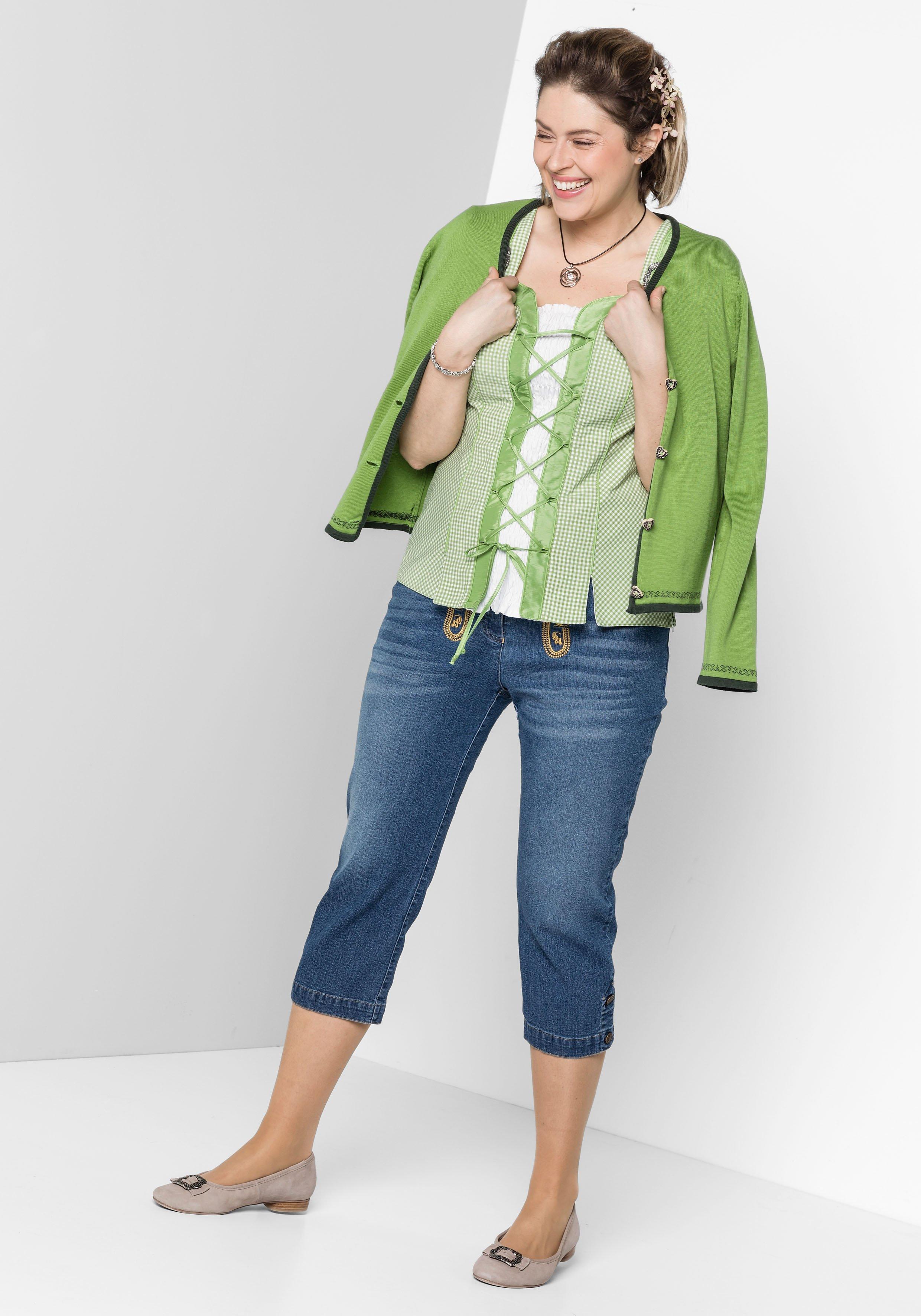 Trachtenbluse im Corsagen-Look