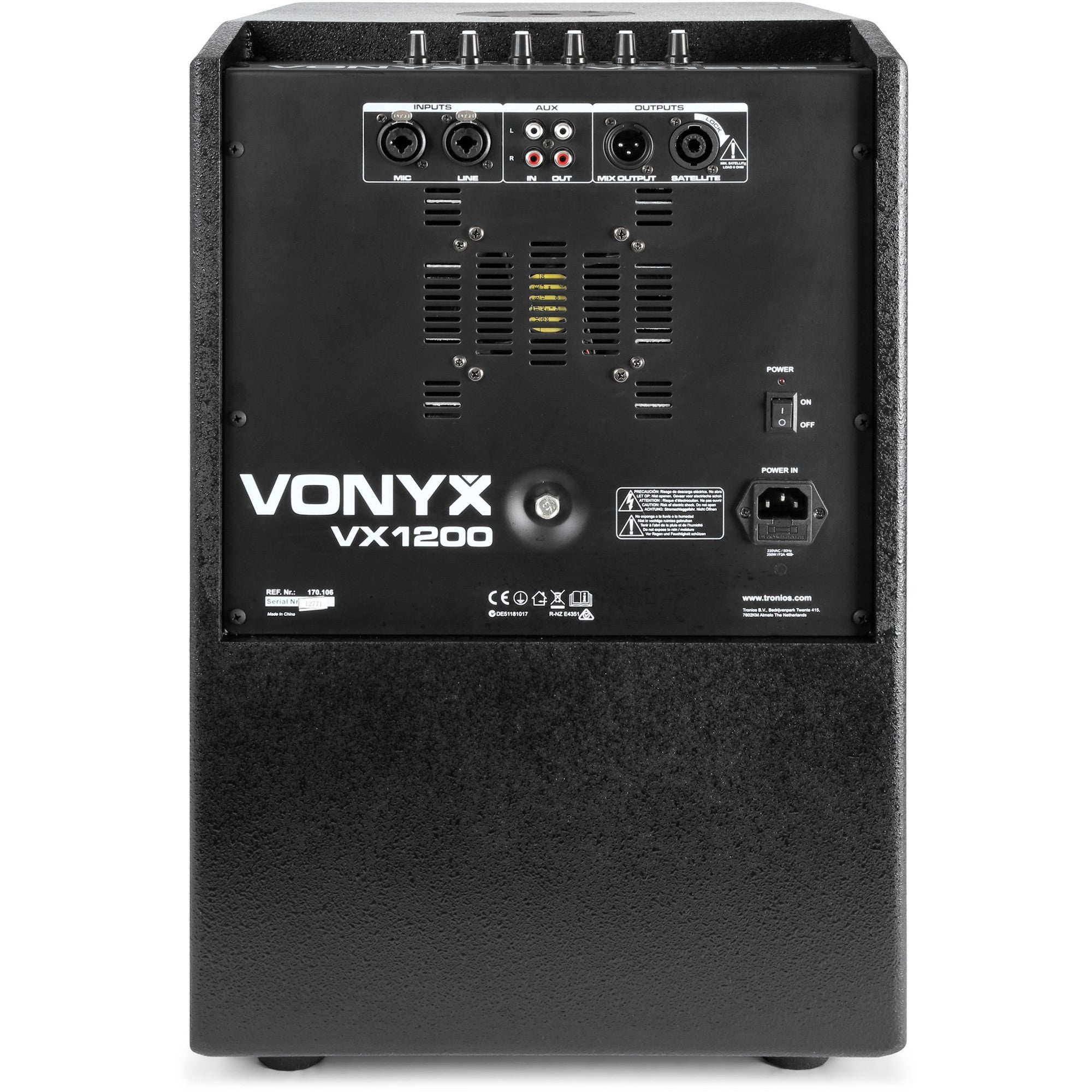 Vonyx VX1200 portable line array luidsprekersysteem 750 W