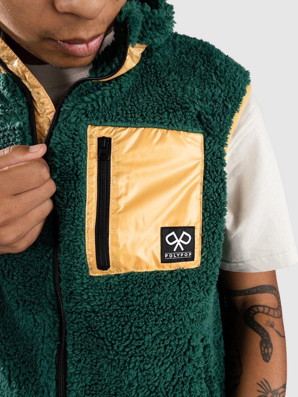 Polypop Sherpa Vest green