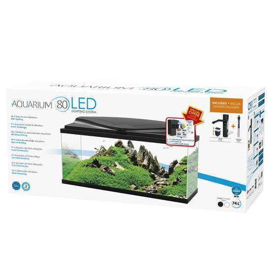 Aquarium Ciano, noir - 78 litres