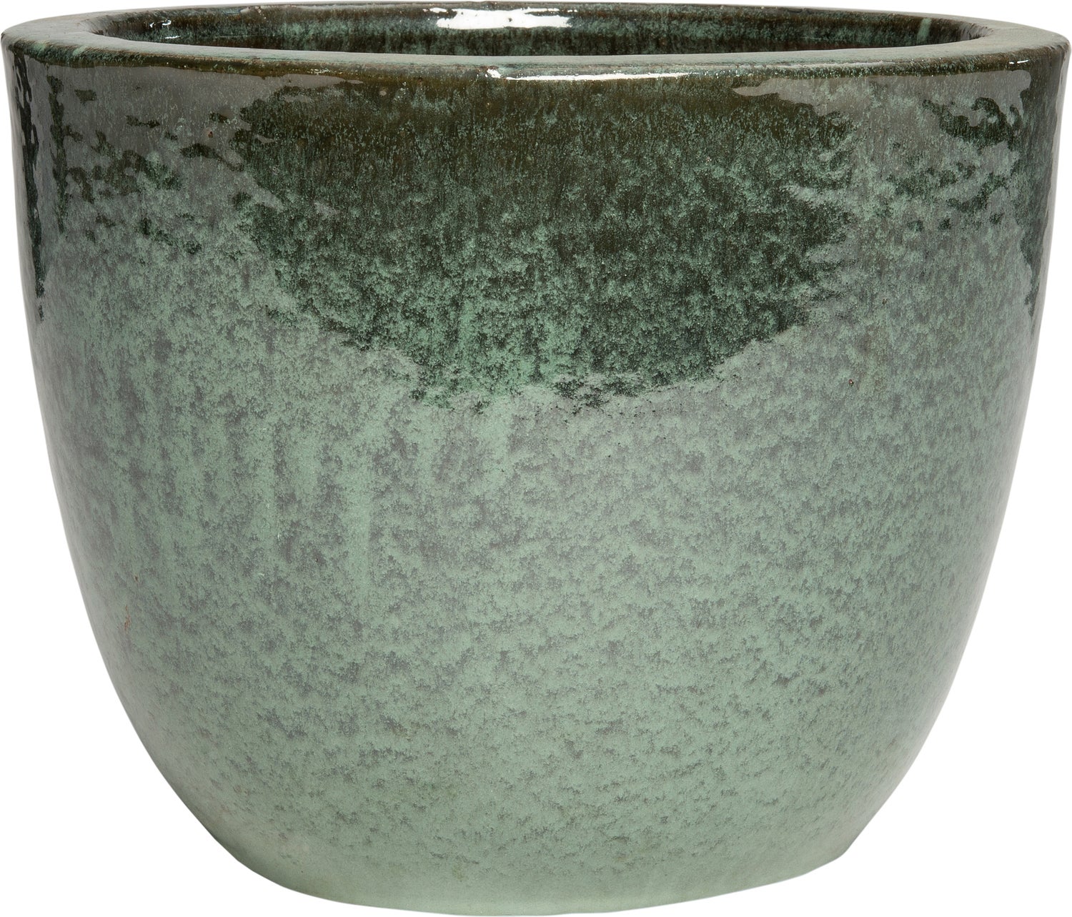 Intratuin bloempot eivorm groen D 39,5 H 31,5 cm