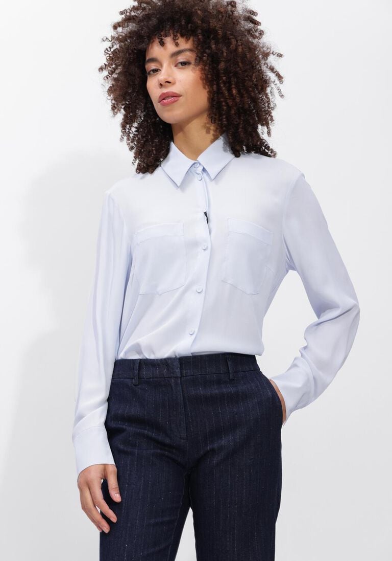 lichtblauwe luisa cerano blouses 238667/2179-00