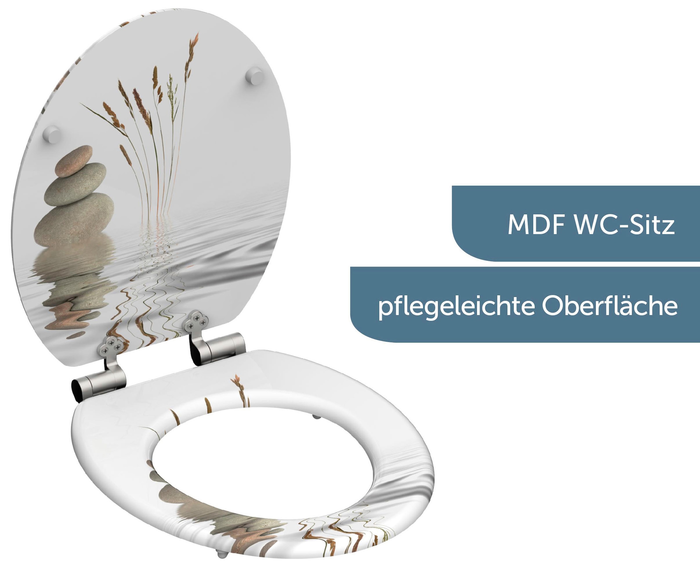 Schütte WC-Sitz »Balance« mit Absenkautomatik und Holzkern, MDF