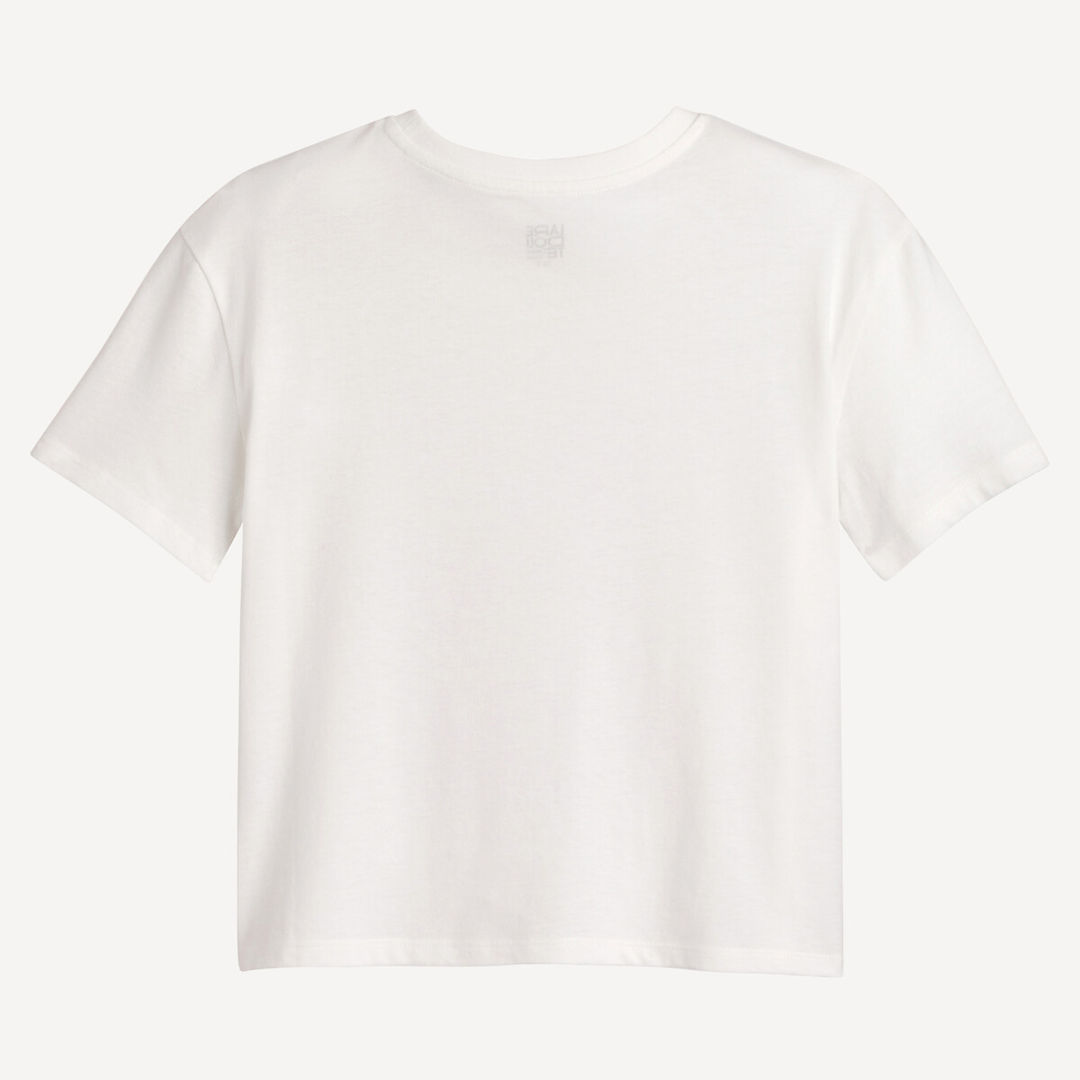 COLEÇÃO LA REDOUTE<br>Camiseta com gola redonda, estampa floral e texto