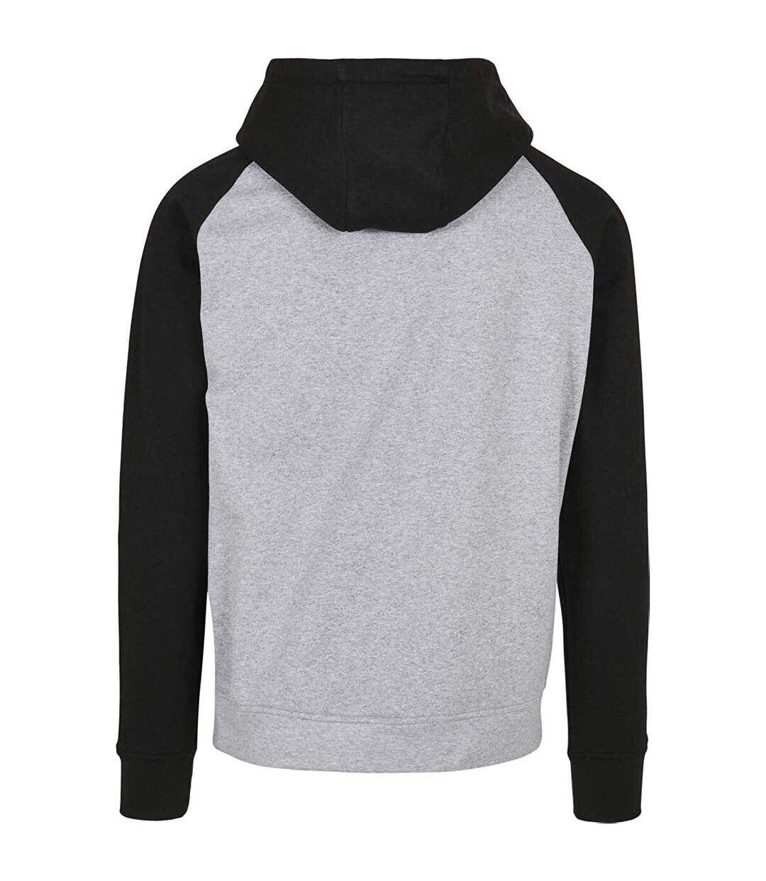 Build Your Brand - Sweat à capuche BASIC - Homme (Gris chiné / noir) - UTRW8065